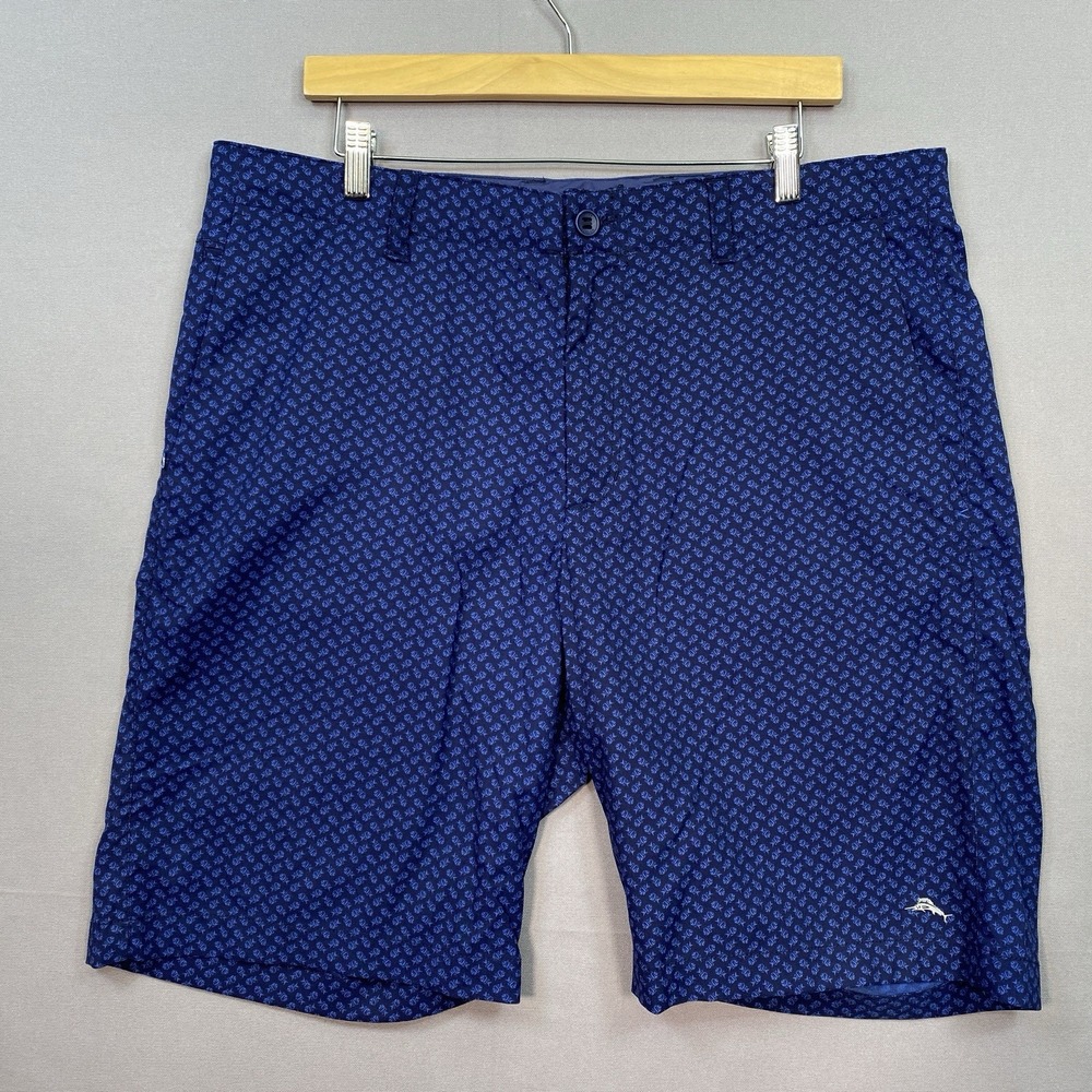Tommy Bahama Mens Shorts 38 Blue Chip Shot Chino Stretch 9" Inseam